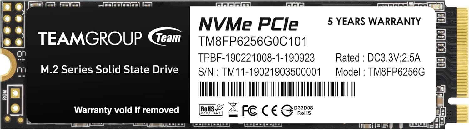Teamgroup M.2 NVMe SSD 256GB MP33 Teamgroup M.2 NVMe SSD 256GB MP33